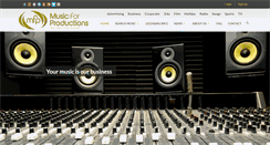 Desktop Screenshot of musicforproductions.com